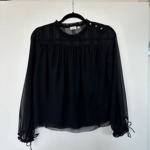 NEW! Aritzia Wilfred Black Top XXS